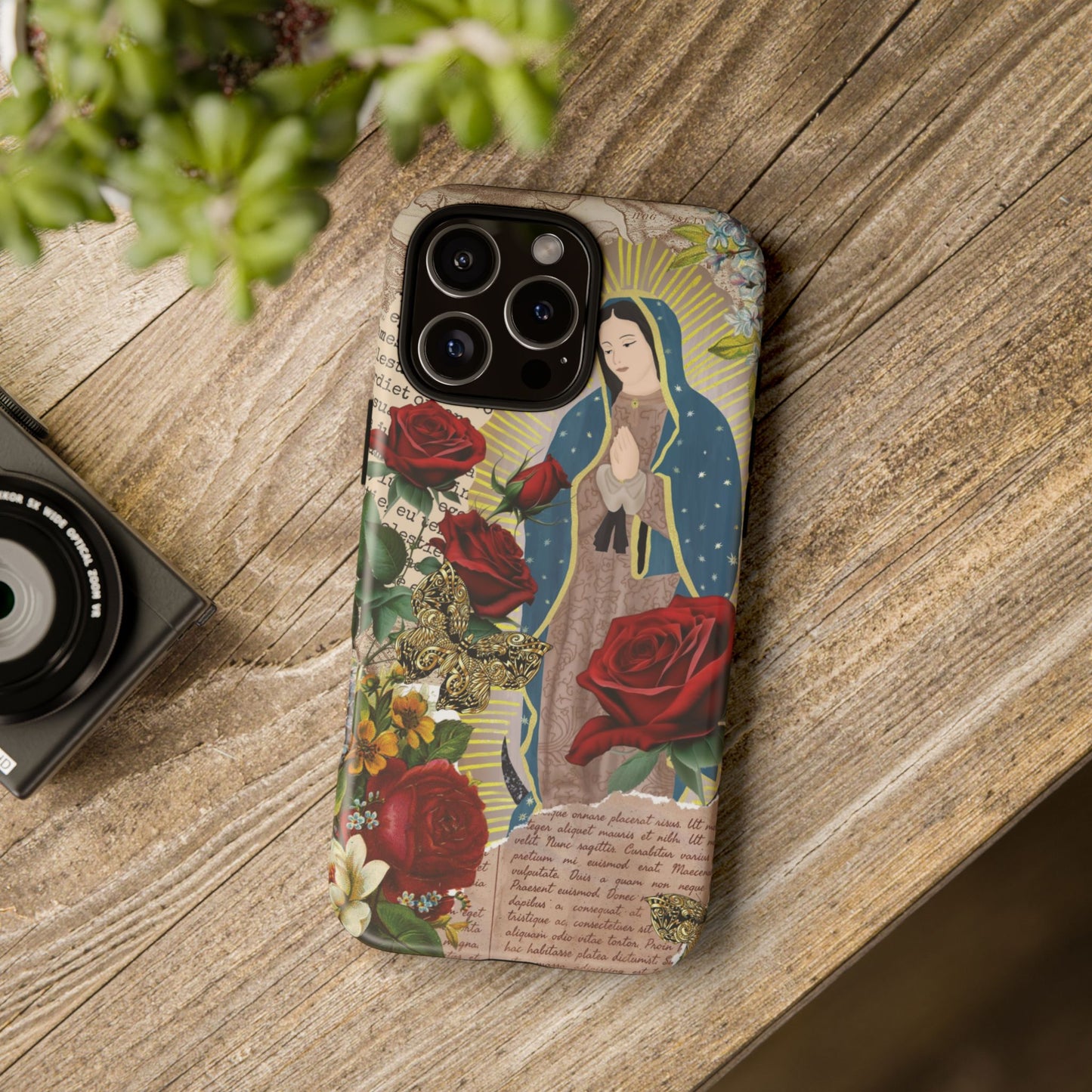 Virgin Mary Phone Case - Vintage Coquette Design