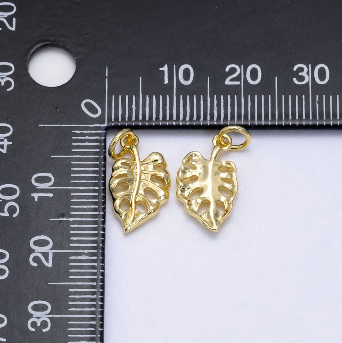 14K Gold Filled Monstera Palm Leaf Charm | X793