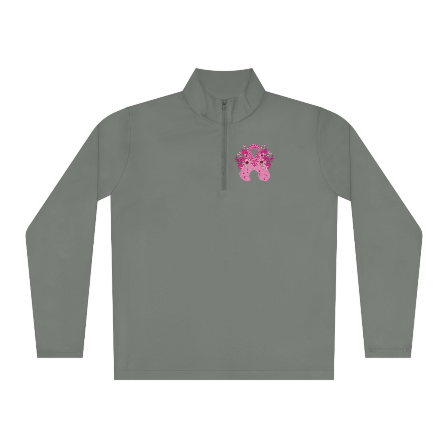 Pink Flag Fighter Unisex Quarter-Zip Pullover