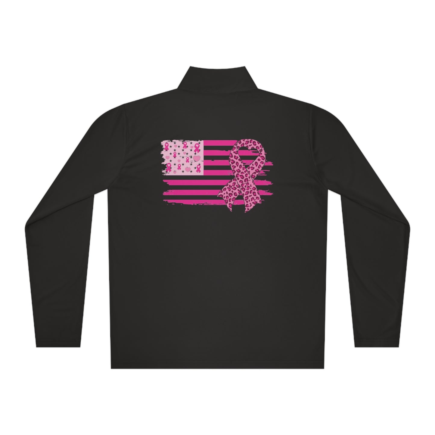 Pink Flag Fighter Unisex Quarter-Zip Pullover