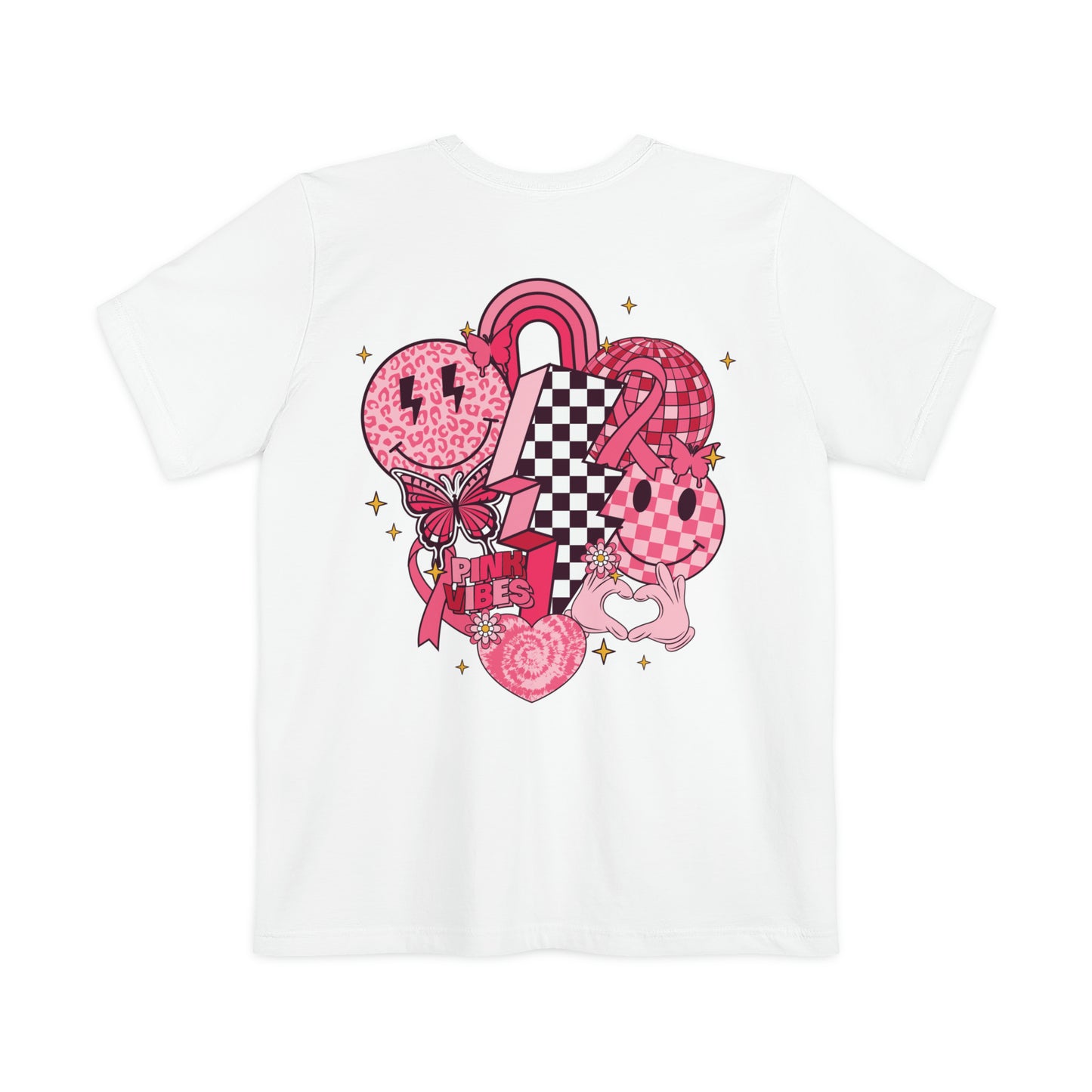 Pink Rose Unisex Pocket T-shirt