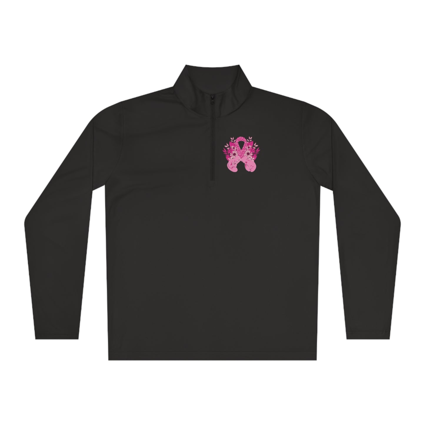 Pink Flag Fighter Unisex Quarter-Zip Pullover