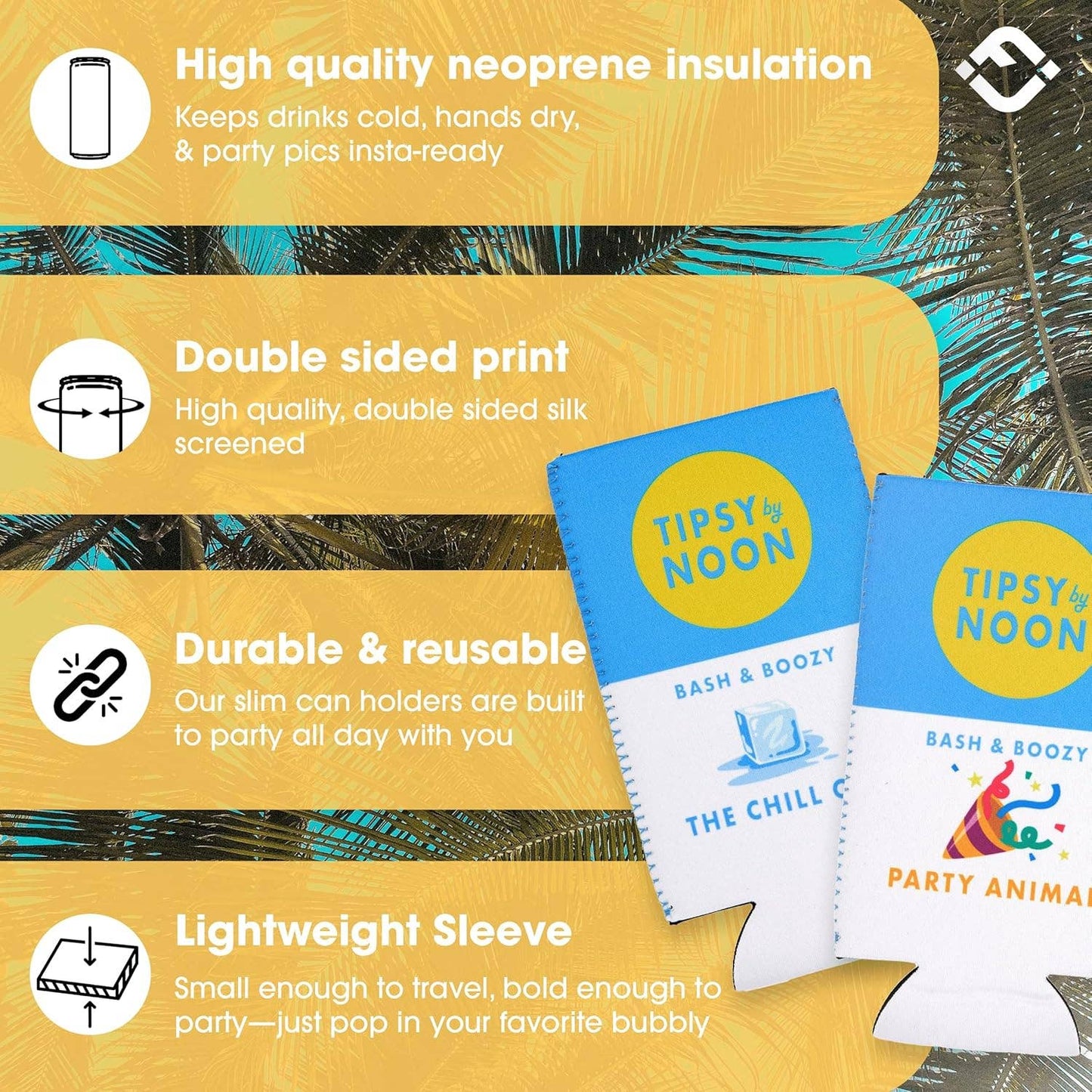 Bachelorette Slim Can Cooler Set - 5 Pack - Bash & Boozy