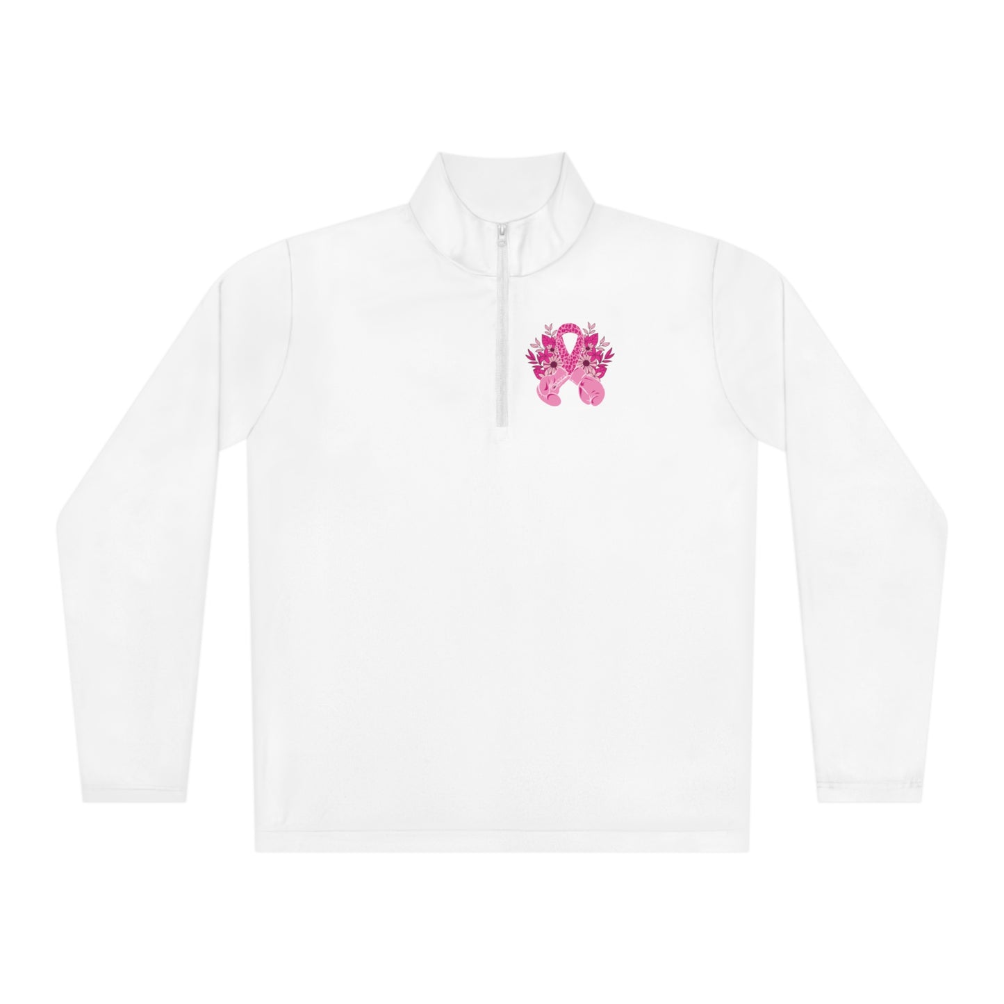 Pink Flag Fighter Unisex Quarter-Zip Pullover