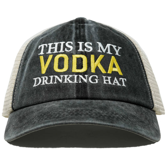 Cotton Mesh Hat - This is My Drinking Hat - Vodka