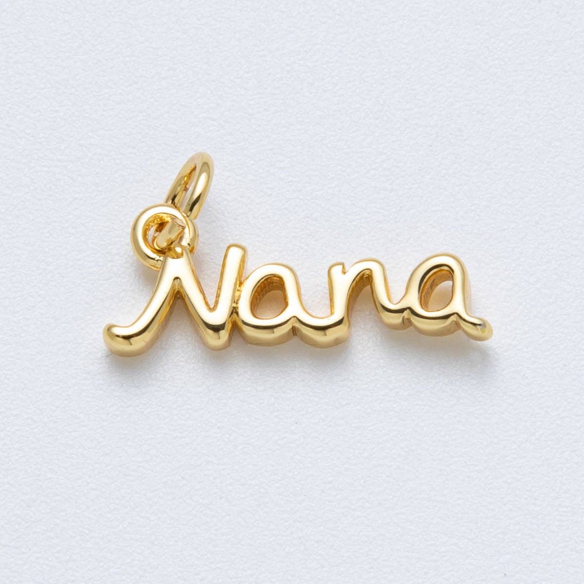 14K Gold Filled 18mm Grandma "Nana" Minimalist Script Charm | Charms-00034