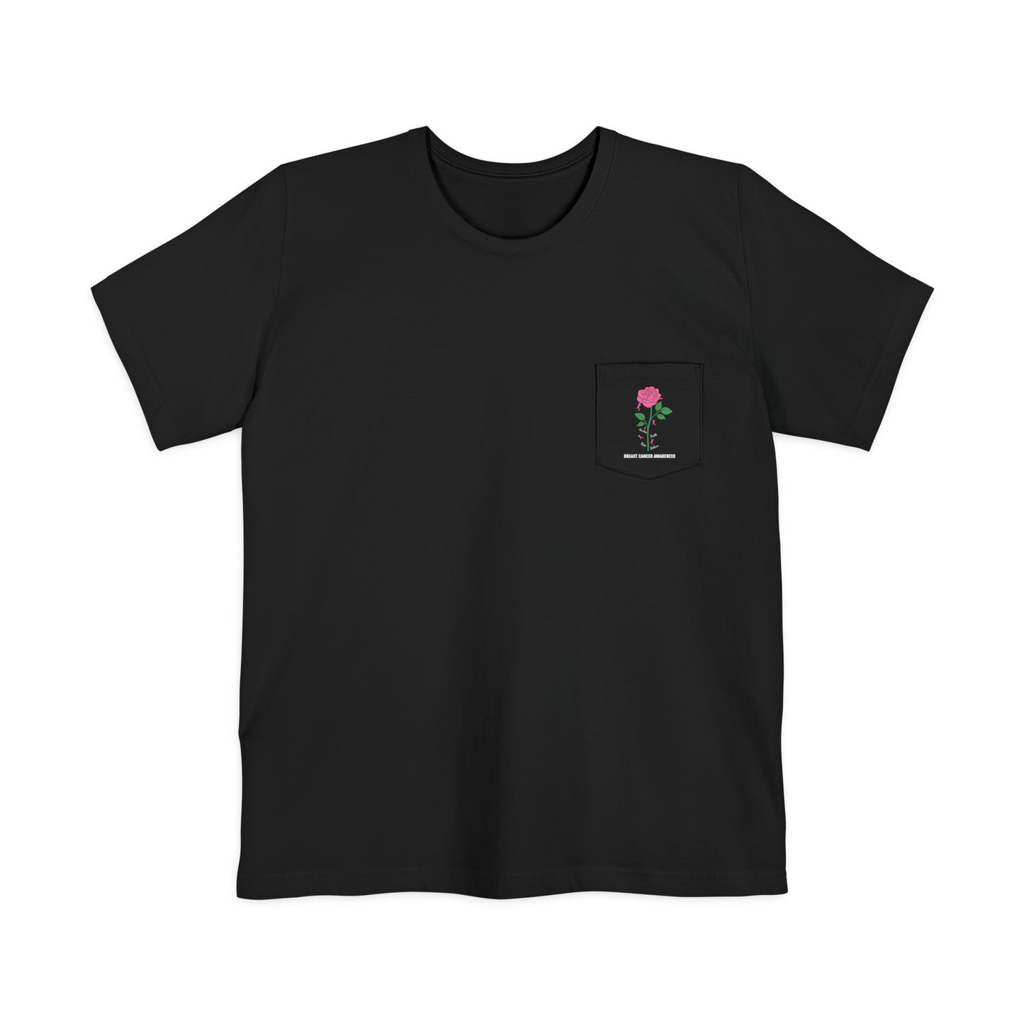 Pink Rose Unisex Pocket T-shirt