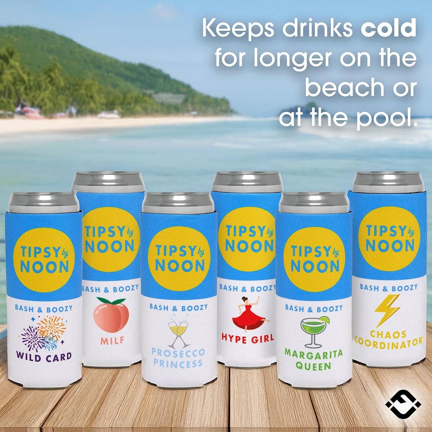 Bachelorette Slim Can Cooler Set - 5 Pack - Bash & Boozy