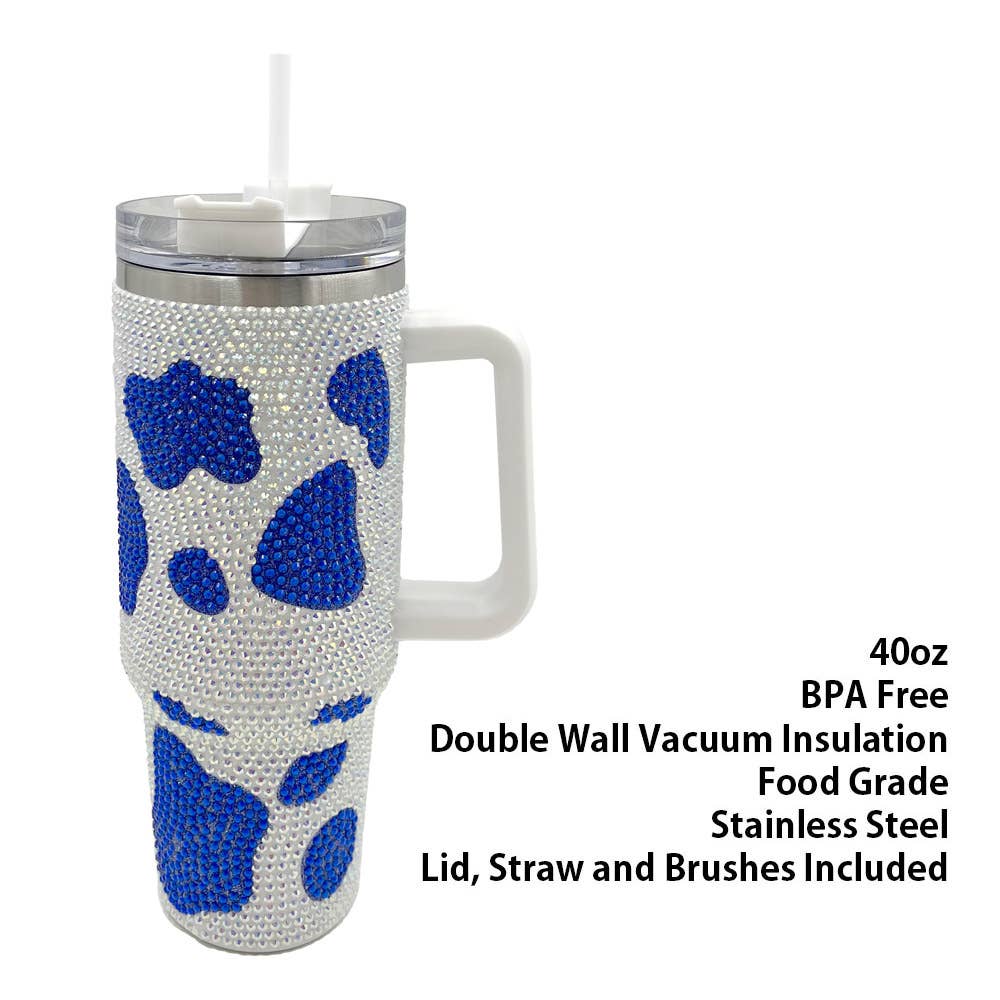 Bling Studded 40oz Stainless Steel Tumbler