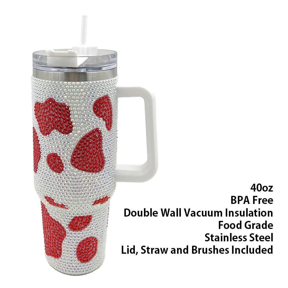 Bling Studded 40oz Stainless Steel Tumbler