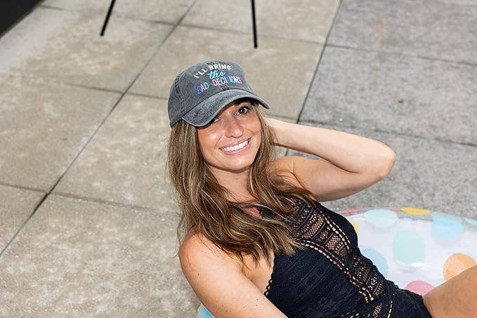 Washed Baseball Cap  - I'll Bring the Bad Decisions
