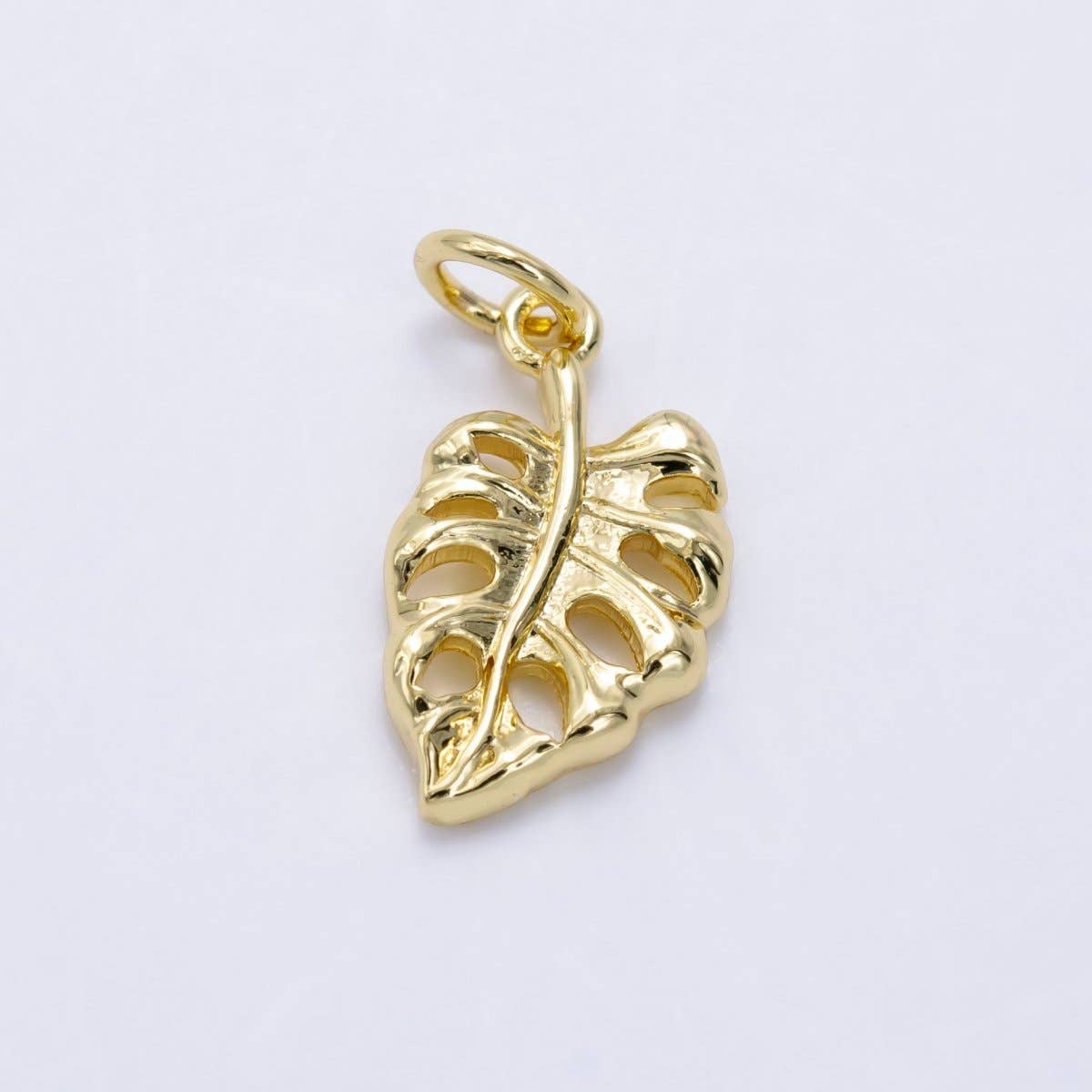 14K Gold Filled Monstera Palm Leaf Charm | X793