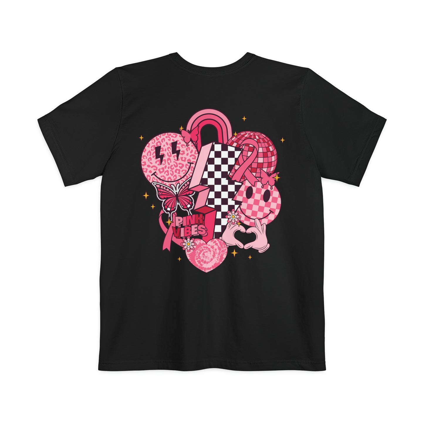 Pink Rose Unisex Pocket T-shirt