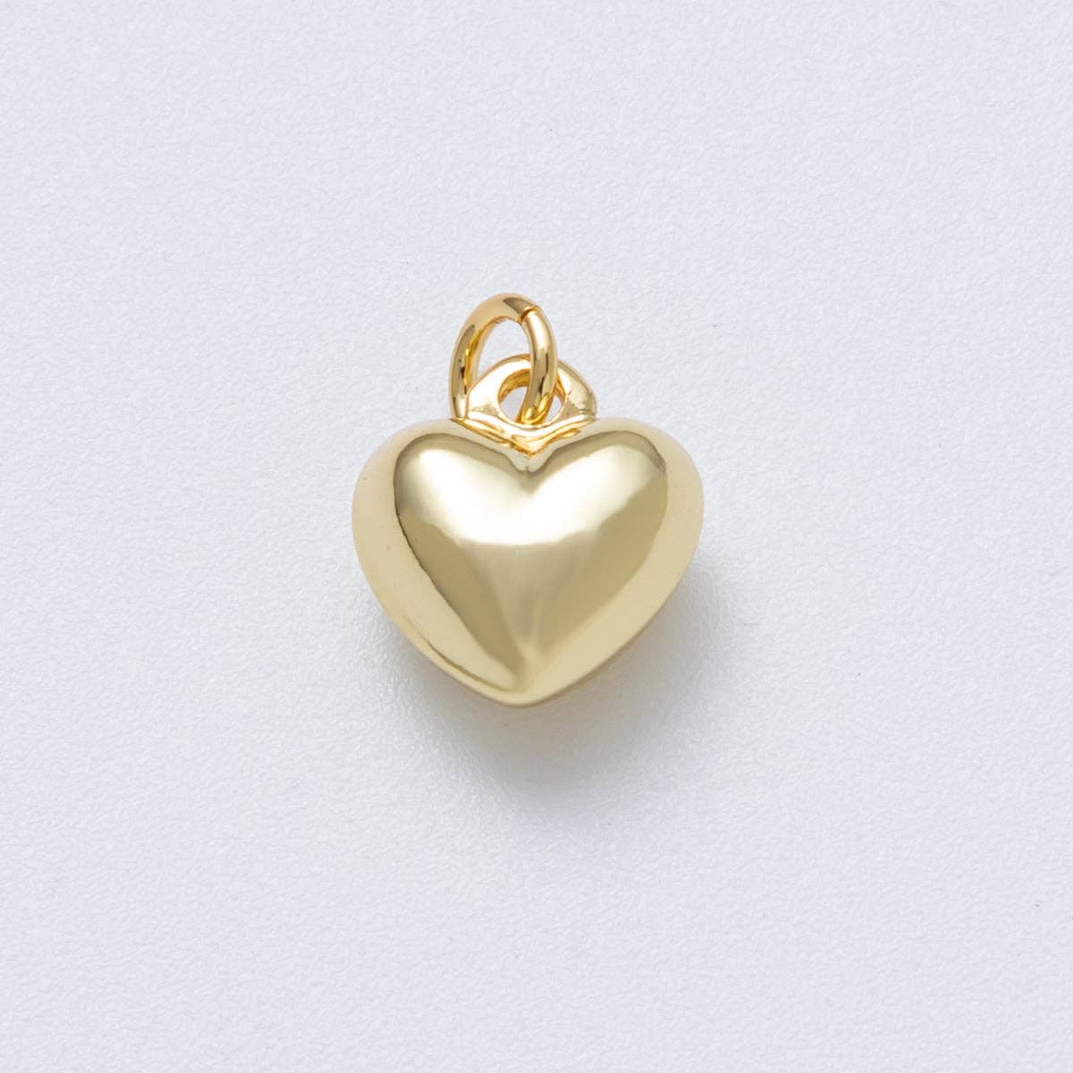 14K Gold Filled 12mm Minimalist Heart 3D Multidimensional Charm | Charms-00035