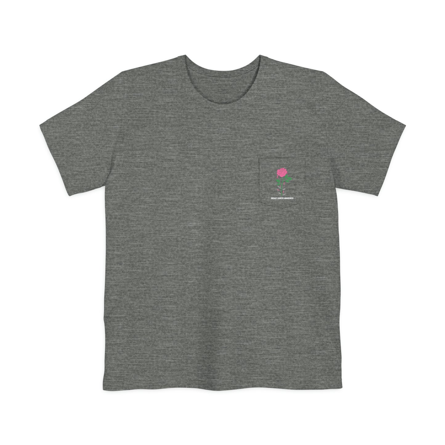 Pink Rose Unisex Pocket T-shirt