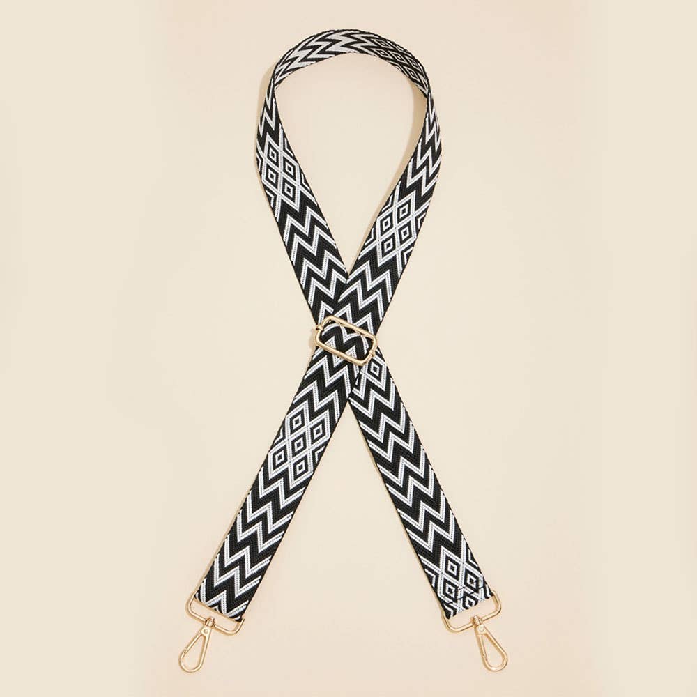 Solid Tumbler Carrier Holder Geometric Pattern Strap Crossbody Bag