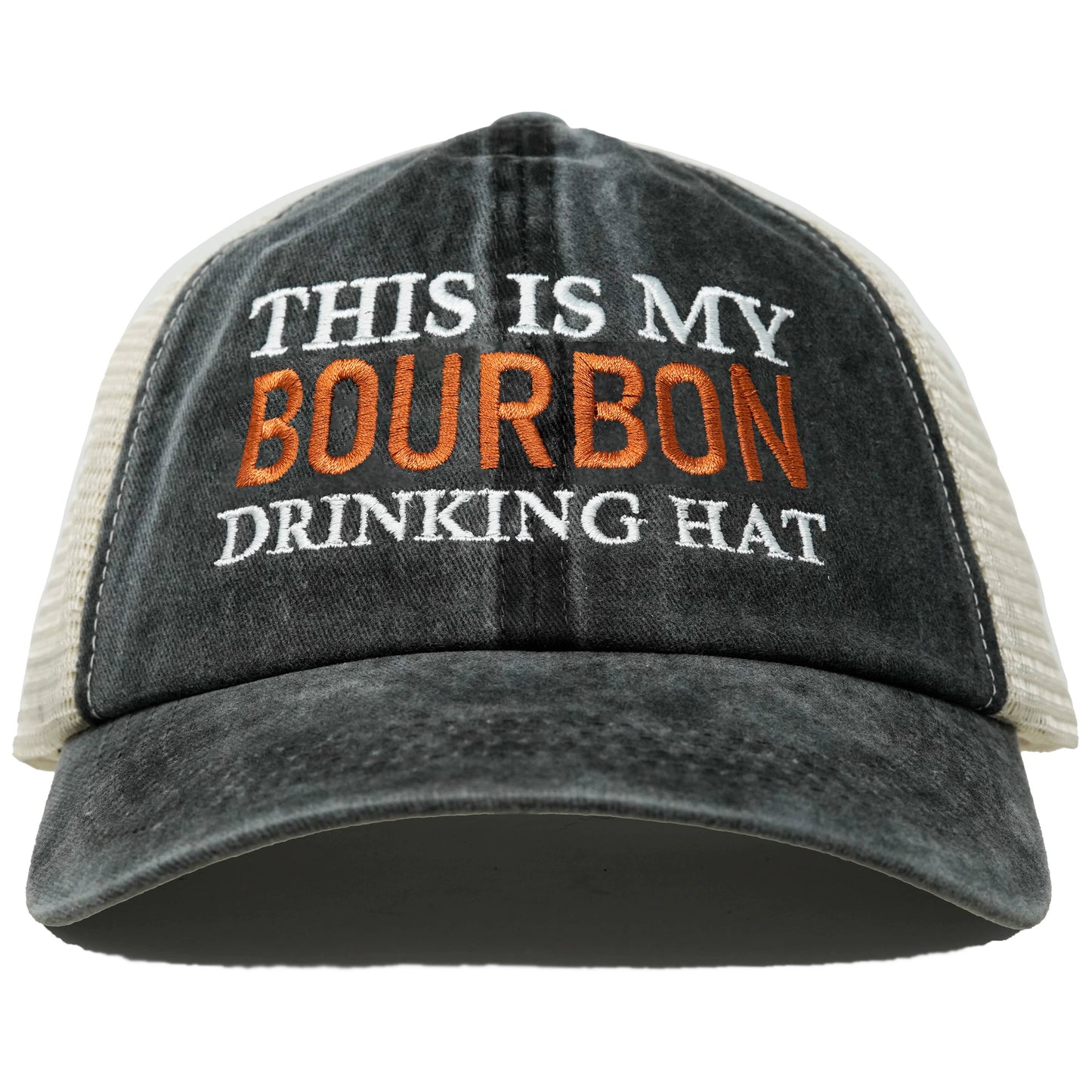 Cotton Mesh Hat - This is My Drinking Hat - Bourbon
