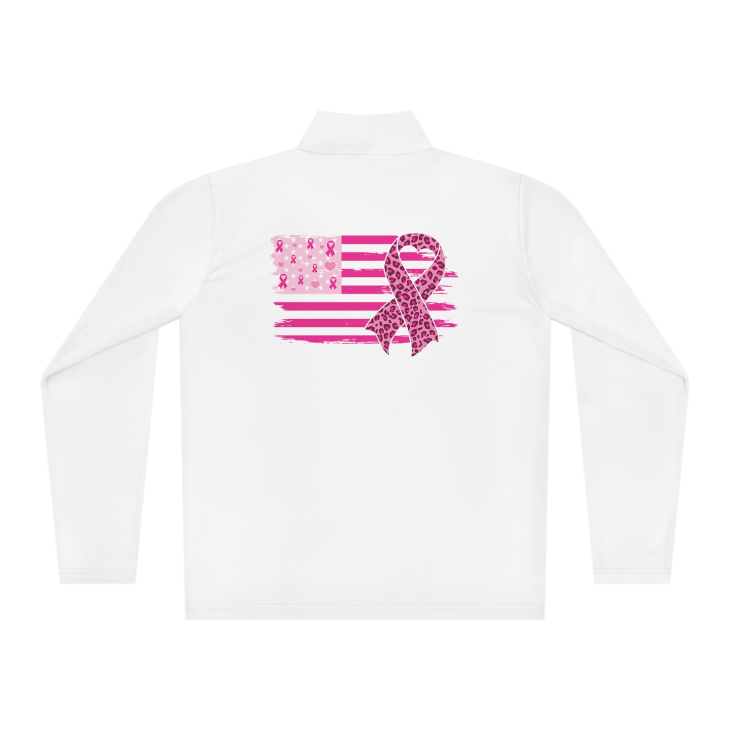 Pink Flag Fighter Unisex Quarter-Zip Pullover