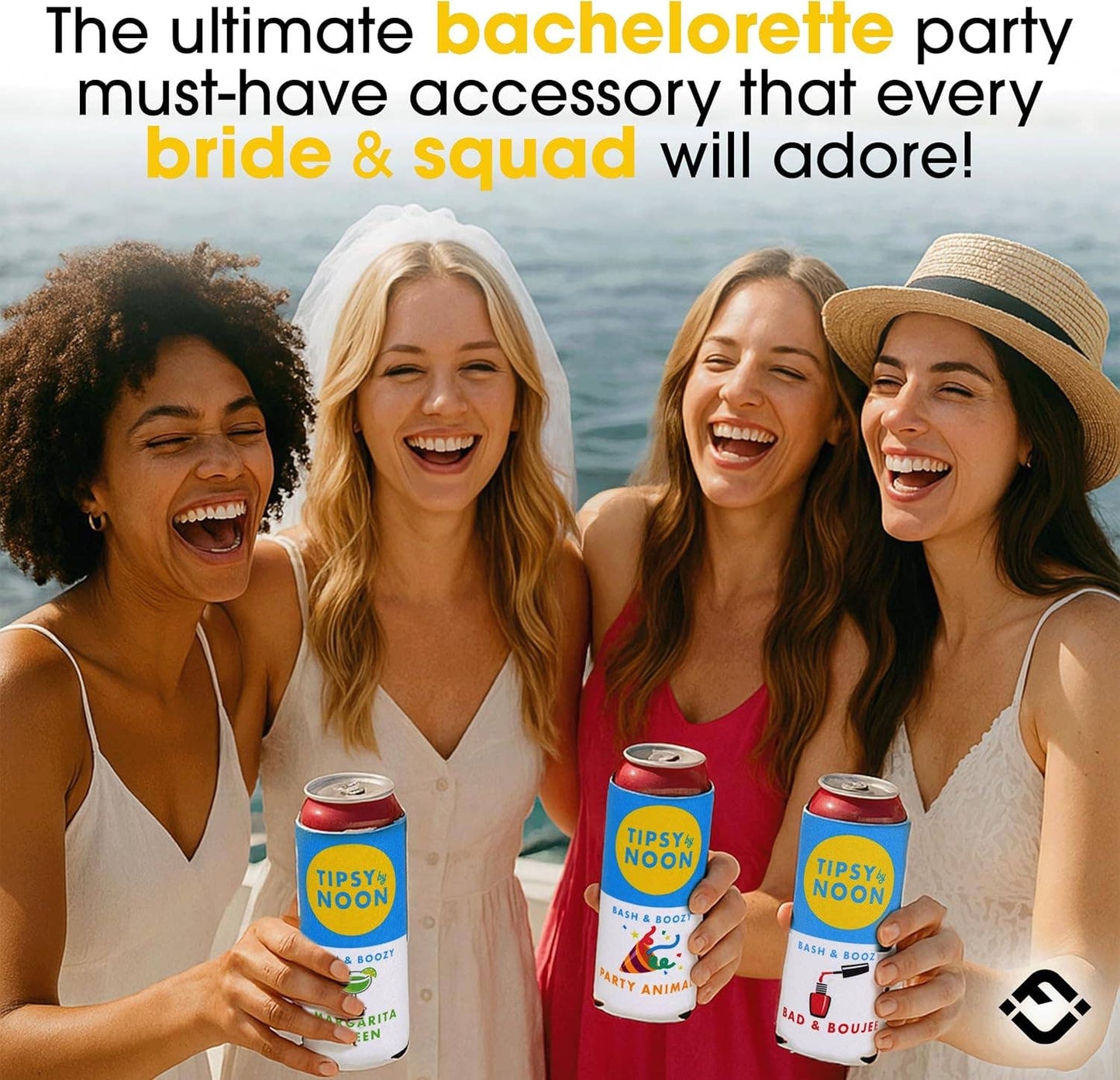 Bachelorette Slim Can Cooler Set - 5 Pack - Bash & Boozy