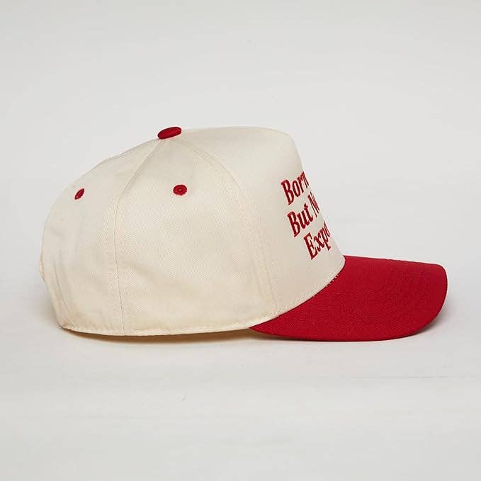 2-Tone Cap - Born Free But Now I'm Expensive - Red/Beige