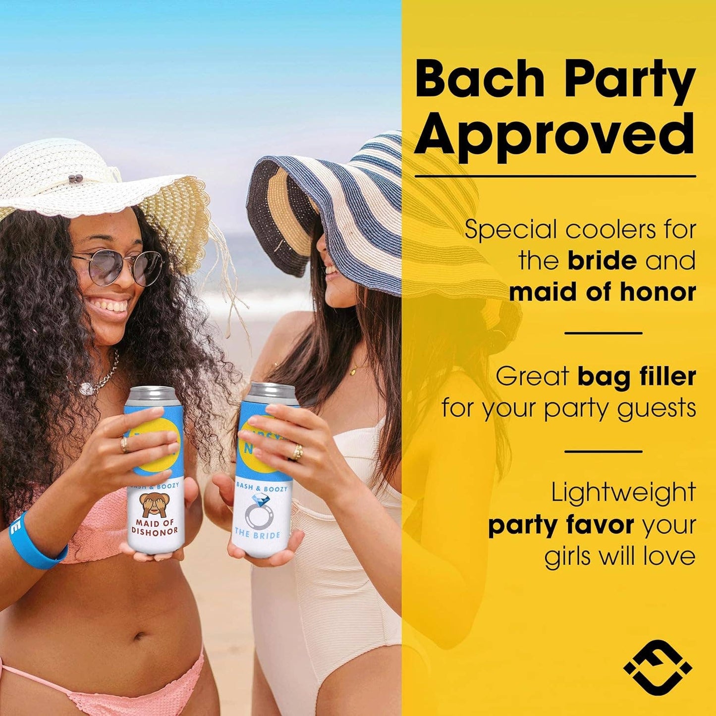 Bachelorette Slim Can Cooler Set - 5 Pack - Bash & Boozy